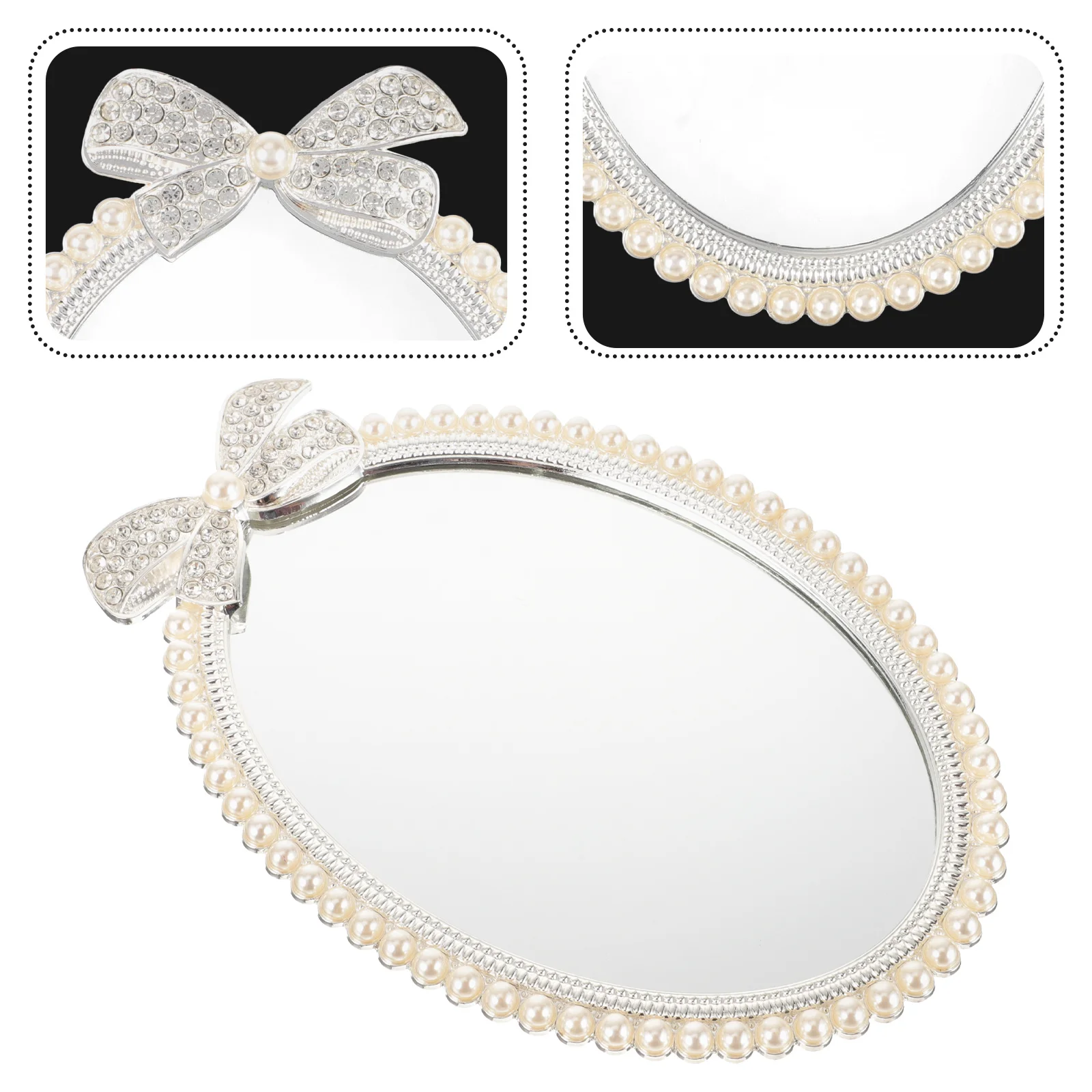 Elegant European Metal Makeup Mirror Smooth Edges No Burrs Practical Daily Use Mirror Unique Design Mirrors