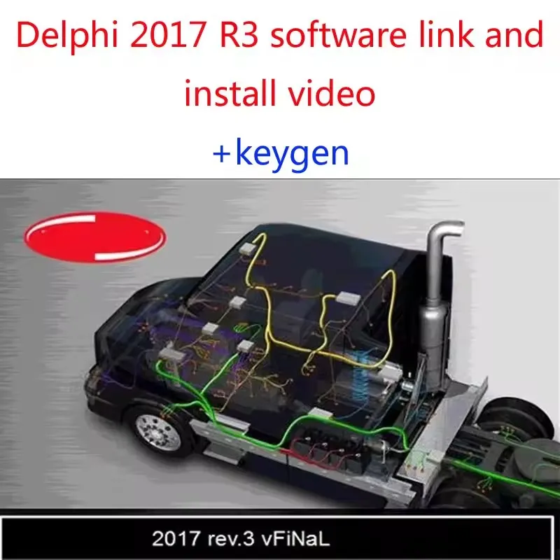 Newest 2025 Delphis 2017 R3 with keygen diagnostic tool software For cars trucks obd scanner 2017r3 free shipping send LINK