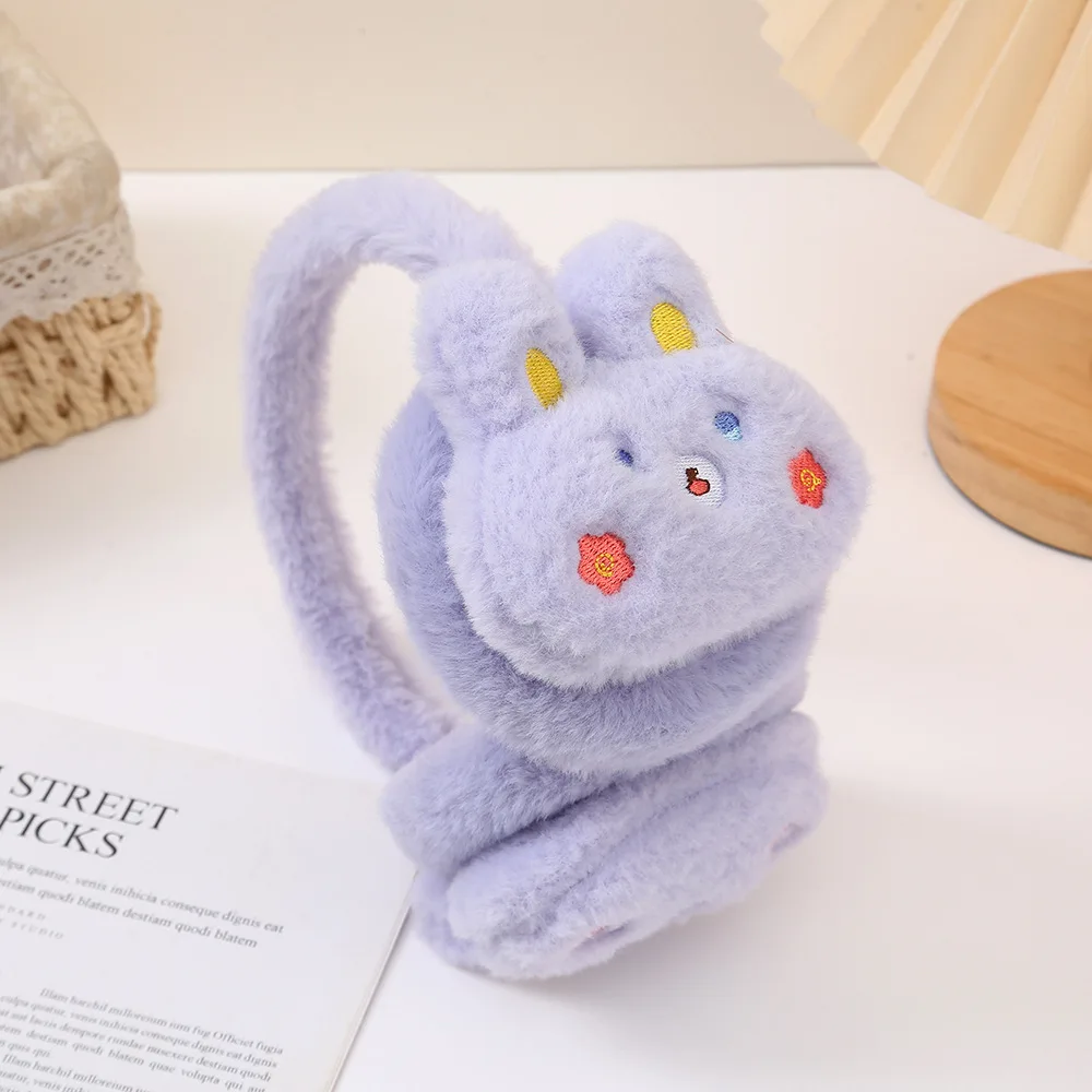 1 pz nuovi adorabili paraorecchie tengono al caldo le borse autunnali e invernali paraorecchie freddi dei cartoni animati