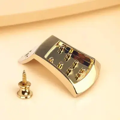 

8 String Guy Board Guitar Tailpiece with Screws Maker 8-String Mandolin Triangle Plated Golden