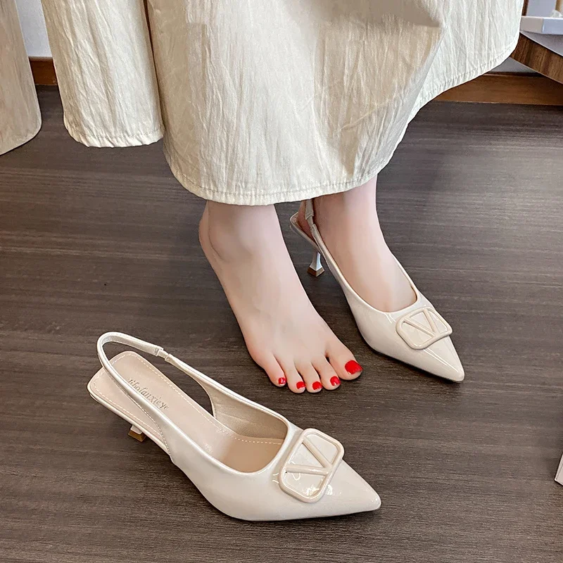 

Women's high heels 2025 New luxury brand sandals, elegant high heels for women with size Chaussure