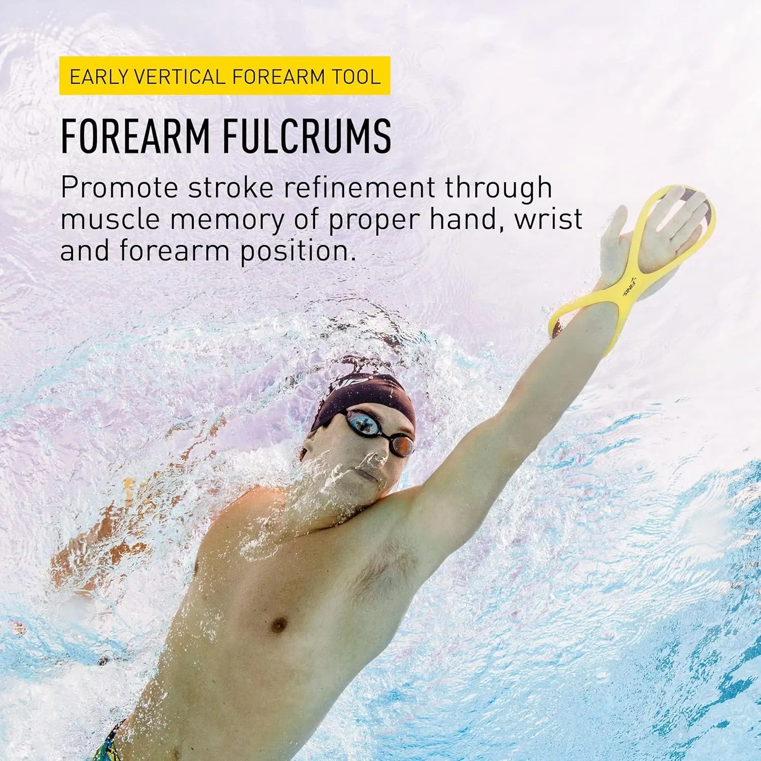 8 شكل مدرب السباحة الساعد هدفين ارتداء مقاومة السباحة المعونة أداة السباحة الساعد ارتكاز للسباحة الخلفية ضربة الثدي #3