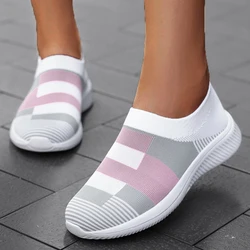 Moda damska obuwie oddychające buty dla kobiet Slip On platforma trampki wypoczynek na zewnątrz Zapatillas Mujer damskie mokasyny