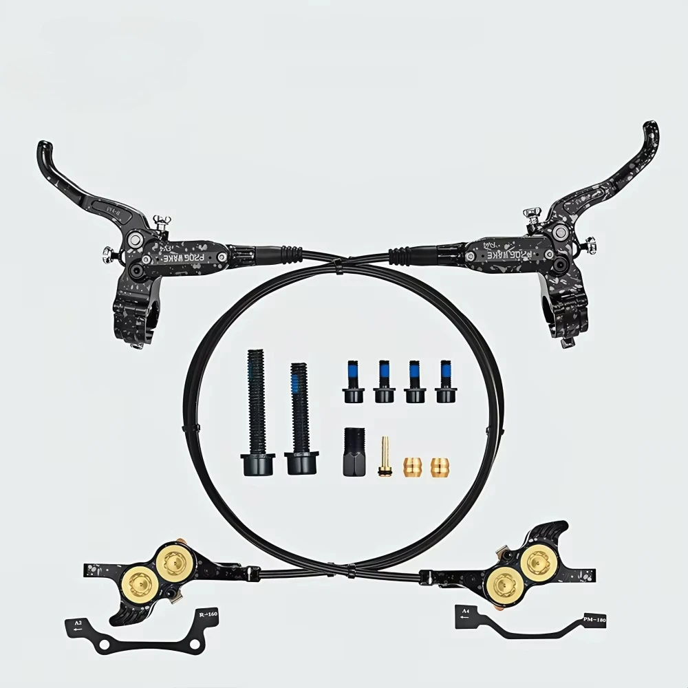 

4 Piston MTB Bike Hydraulic Oil Disc Brake Set With 160-203mm Bicycle Disc Brakecustom