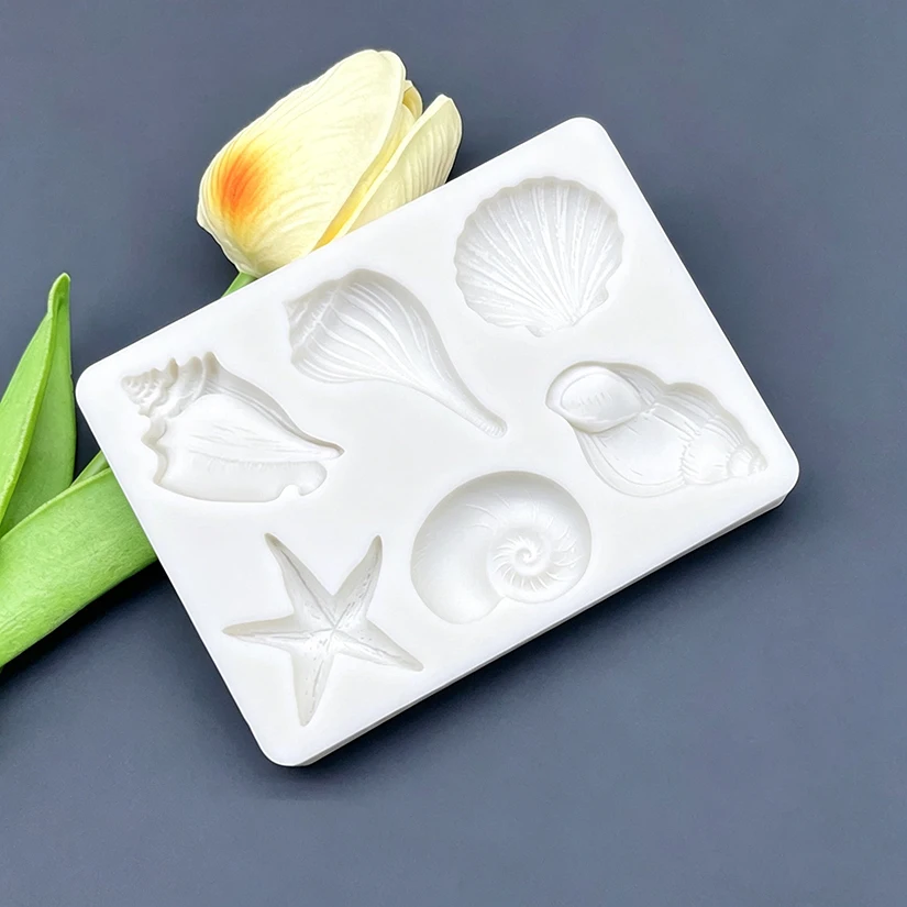Muschel Muschel Seestern Ozean Silikonform Sugarcraft Schokolade Cupcake Backform Fondant Kuchen Dekorieren Werkzeuge – Detail 5