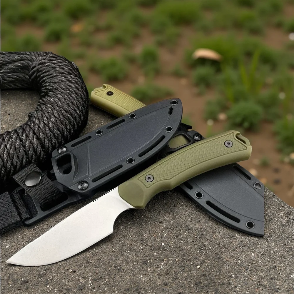 

New KS 1883 Deschutes Skinner Fixed Hunting Blade Knife 8Cr13Mov Blade Nylon Fiber Handle EDC Outdoor Tactical Survival Tools