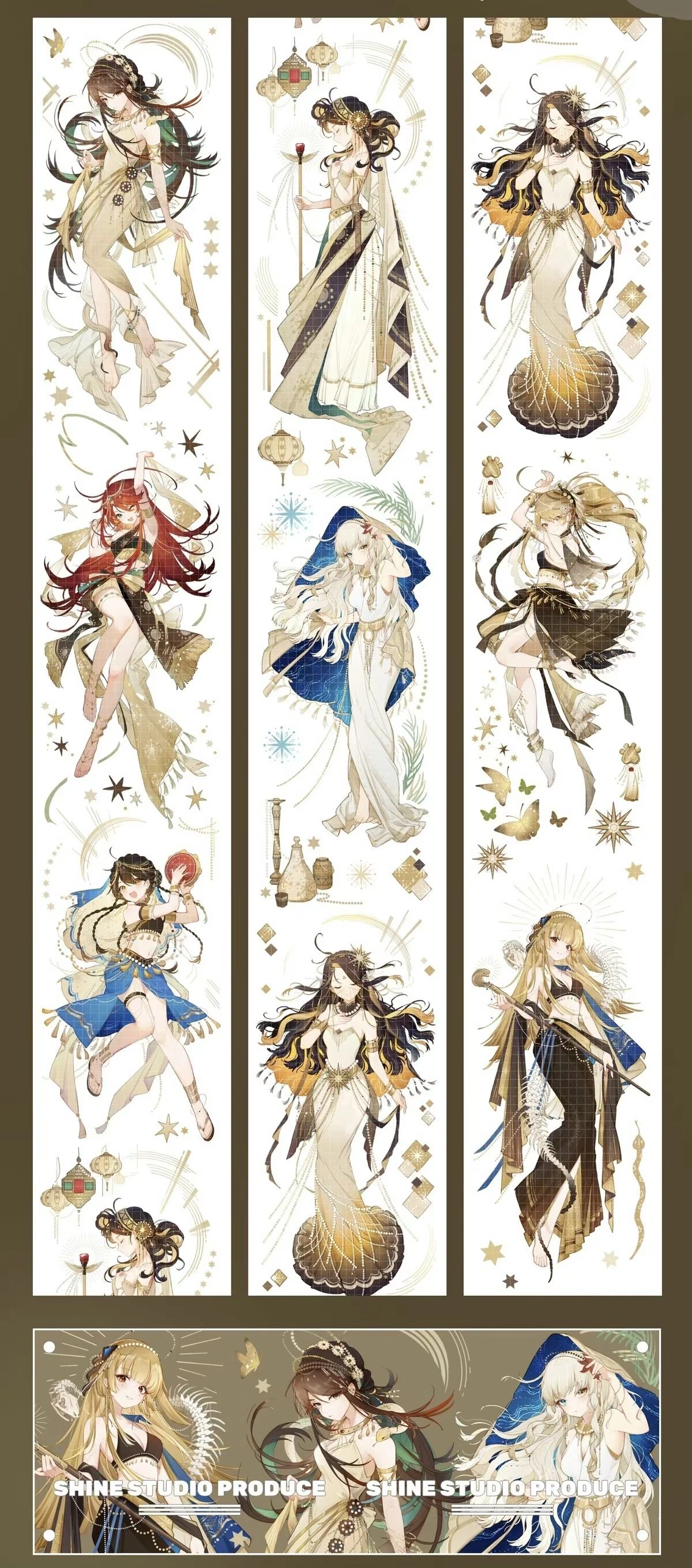 1 Loop Pet Washi Tape | Shining | Moses Ni Jade Finger Soft Feather Butterfly Survivor about Dusk Blood Moon Hunting | Character