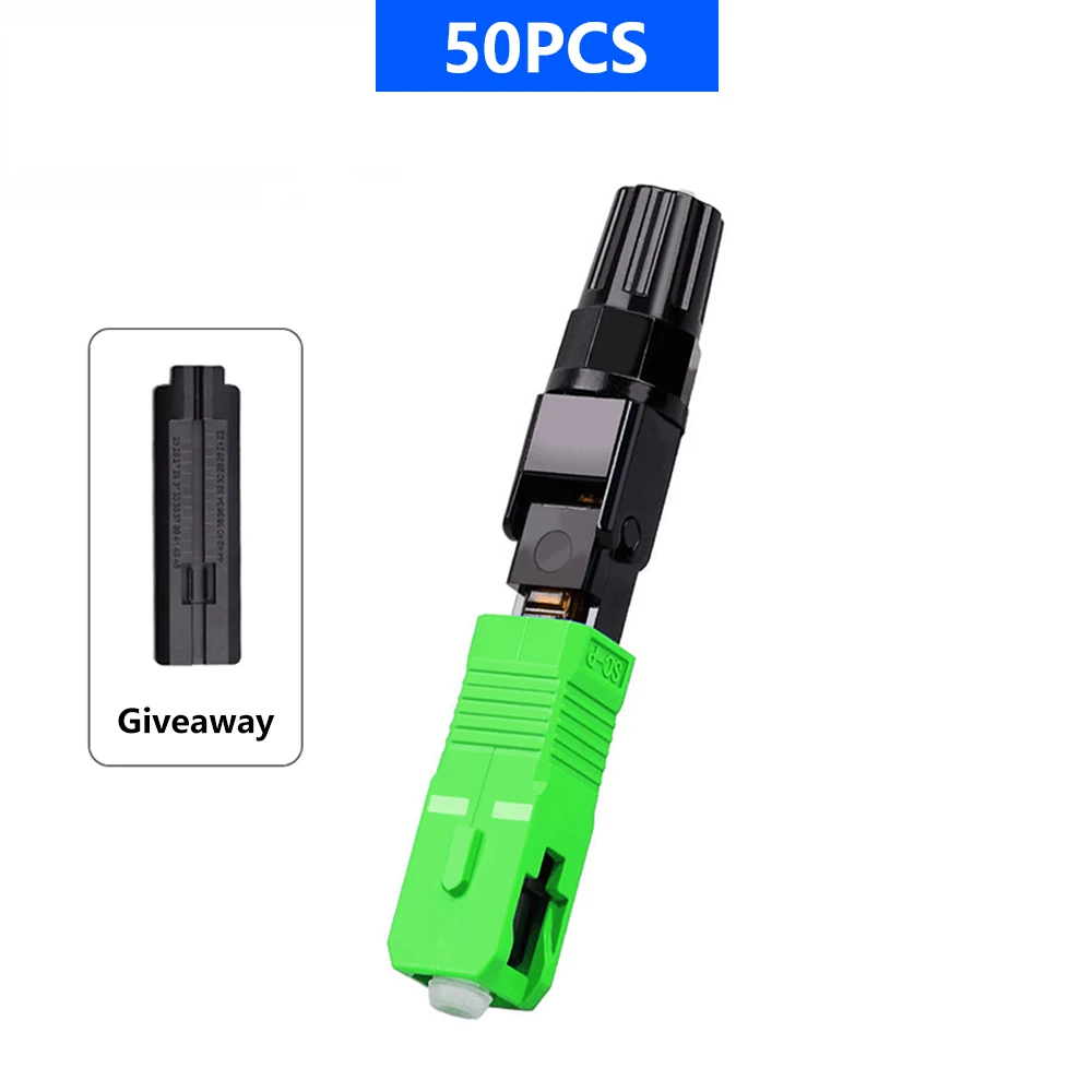 ZoeRax SC APC Eingebetteter Glasfaser-Schnellverbinder FTTH Wiederverwendbarer Kaltverbinder Adapter Glasfaser-Verbindungswerkzeug