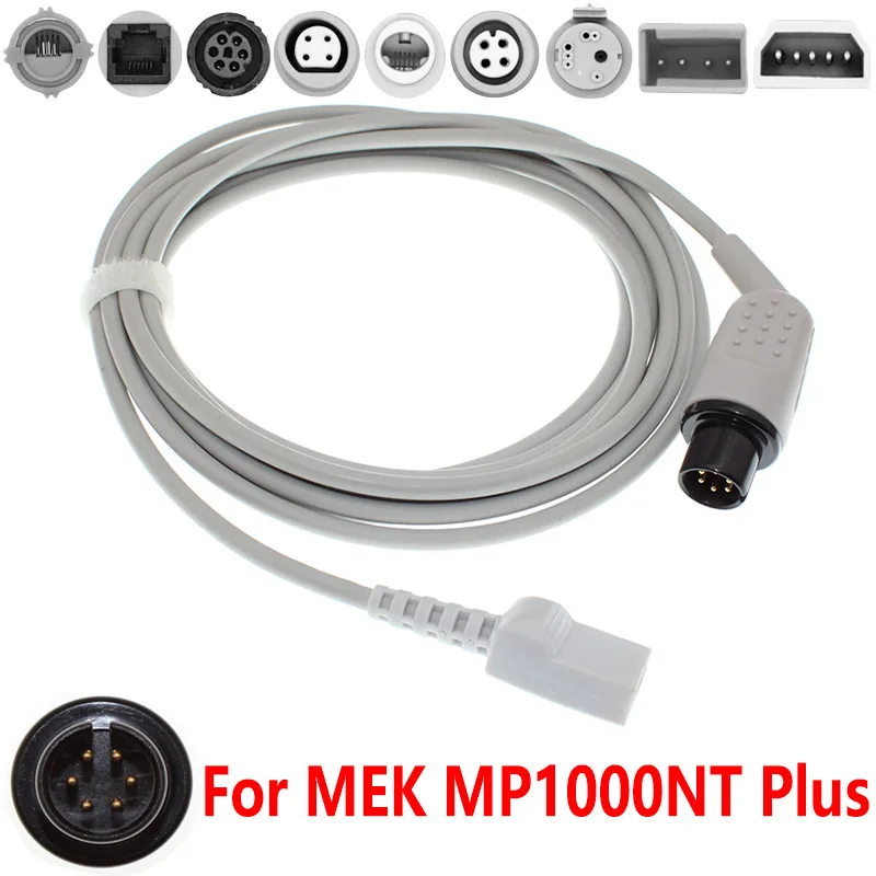 

Compatible With 6 Pins MEK MP1000NT Plus Patient Monitor IBP Cable And Abbott Uath Edward BD PVB Pressure Transducer .