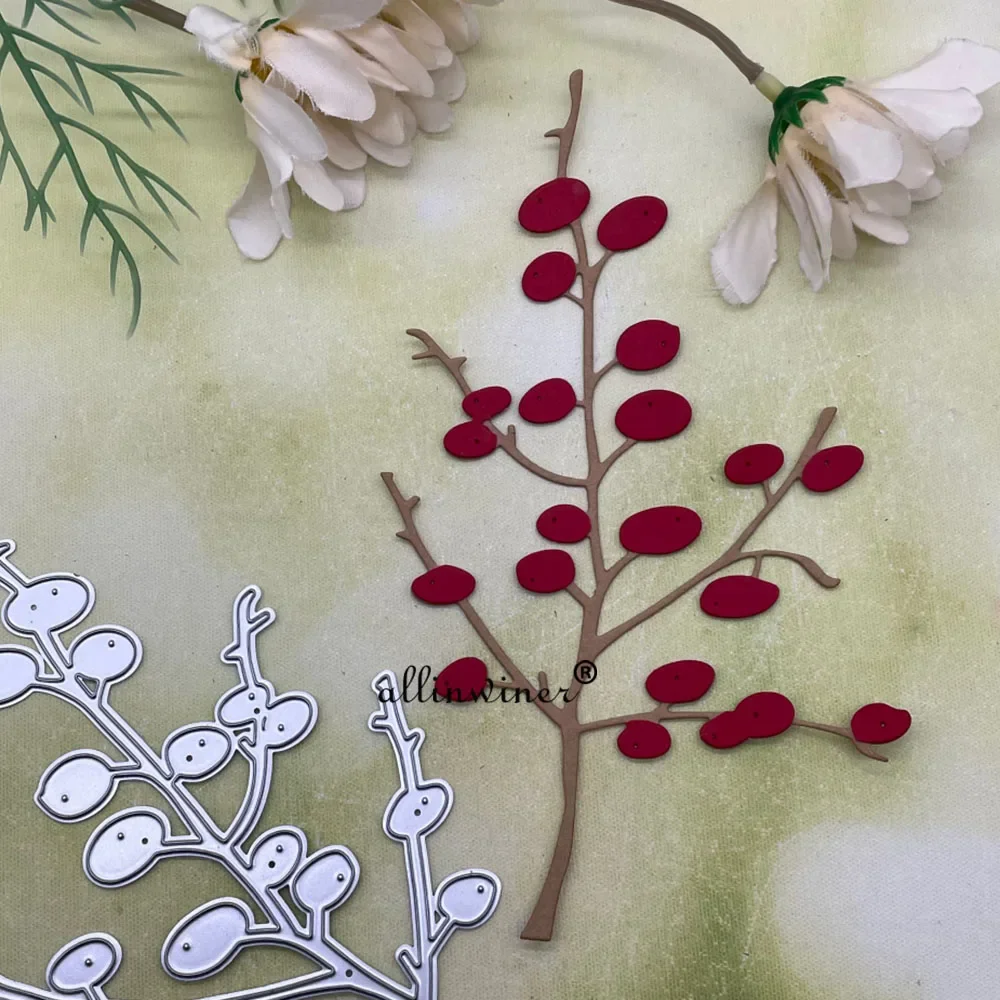 

Fruit branch Metal Cutting Dies for DIY Scrapbooking Album Paper Cards Decorative Crafts Embossing Die Cuts