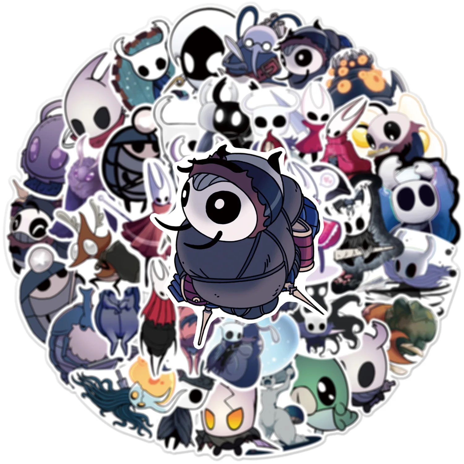 54Pcs Hollow Knight Stickers Set Silksong Series for Skateboard Notebook Fridge Phone Guitar Luggage - Decal Sticker Toy