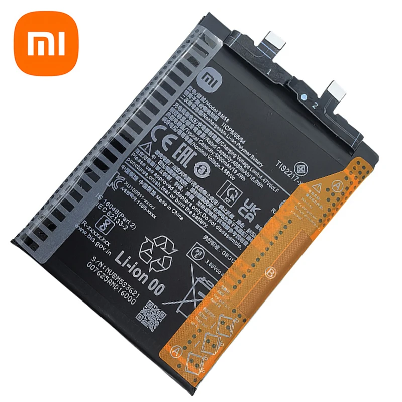 2025 Years 100% Original Phone Replacement Battery BM5S 5000mAh For Xiaomi K60 Ultra / Mi 13T Pro Batteries Fast Shipping image 4