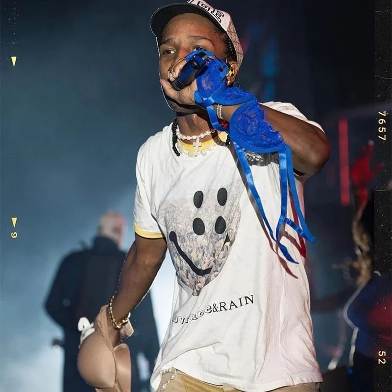 

Футболка Kapital Kountry Rain Smile ort Sve из 100% хлопка, летняя молодежная модная повседневная футболка с круглым вырезом и графическим принтом