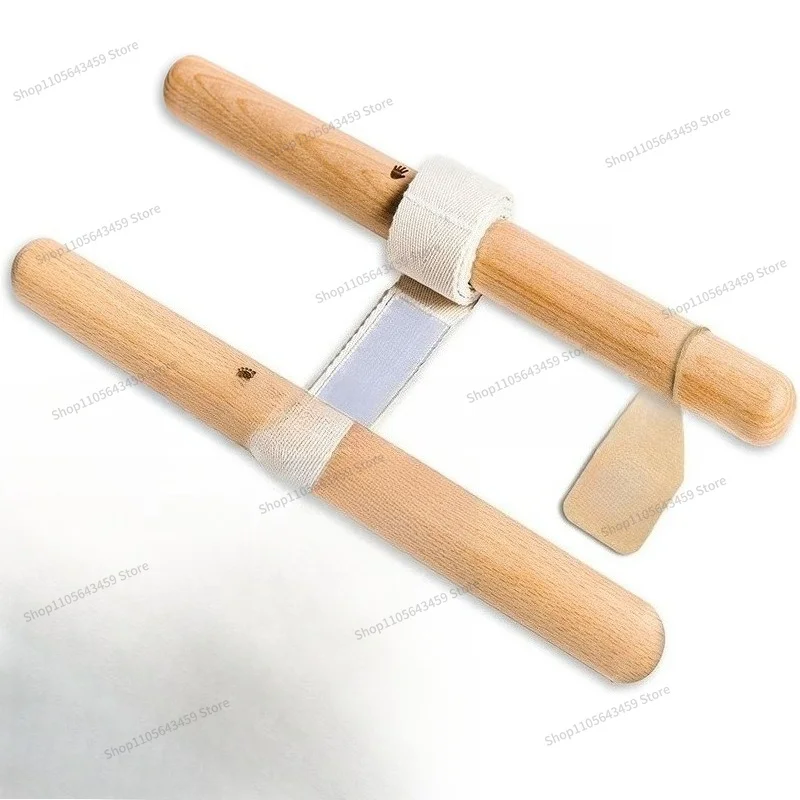 For resistance bands, wooden beech handles, portable exercise equipment, shoulder joint rehabilitation, home gym