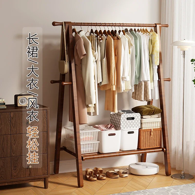 Solid Wood Coat Rack for Bedroom Easy Assembly Smooth Surface Durable Build Premium Quality Easy Installation Non-Slip Feet
