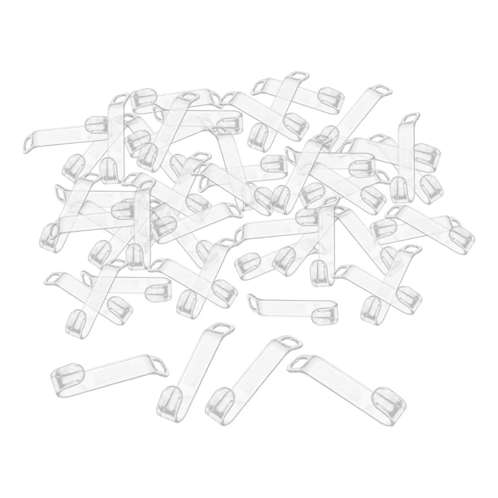 50 قطعة شماعة ملابس موصل خزانة منظم واضح لفساتين القمصان