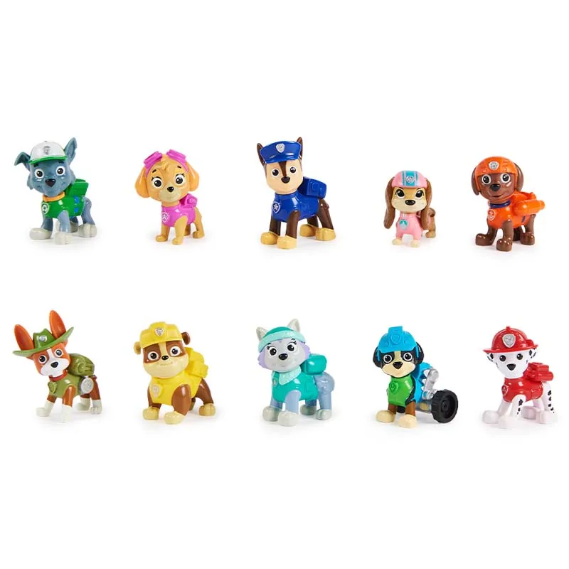 Genuine Paw Patrol 10th Anniversary All Paws On Deck Toy Figures Gift Pack with 10 Collectible Action Figures Kids Toys Ages 3+