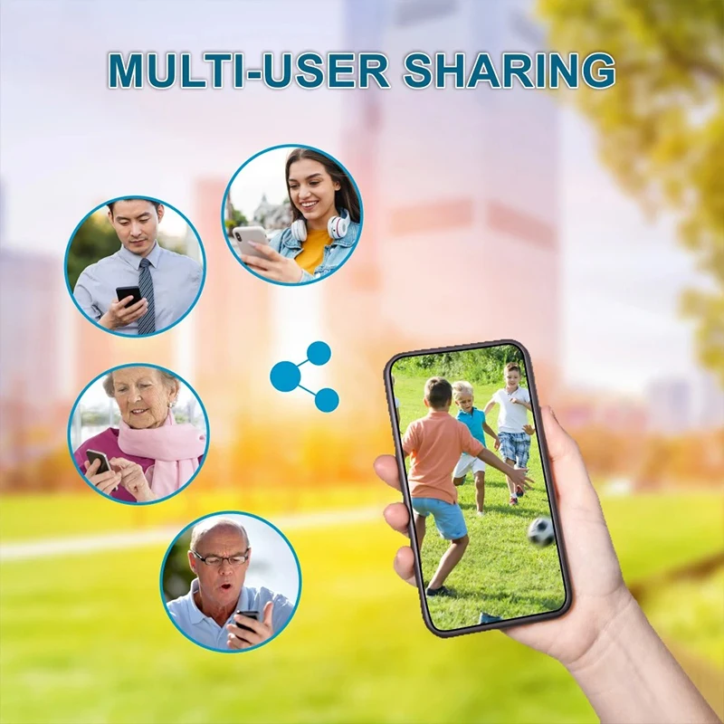 PGST 8MP HD Dual Lens 2.4G WiFi IP Security Camera Wireless PTZ Surveillance Camera CCTV 2-Way Audio IP66 Waterproof Outdoor