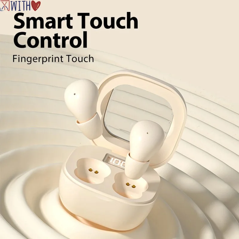 

Mini Invisible Headphones Bluetooth 5.3 Earphones Wireless Heasets HIFI Stereo Noise Reduction Earbuds For iphone Xiaomi Samsung