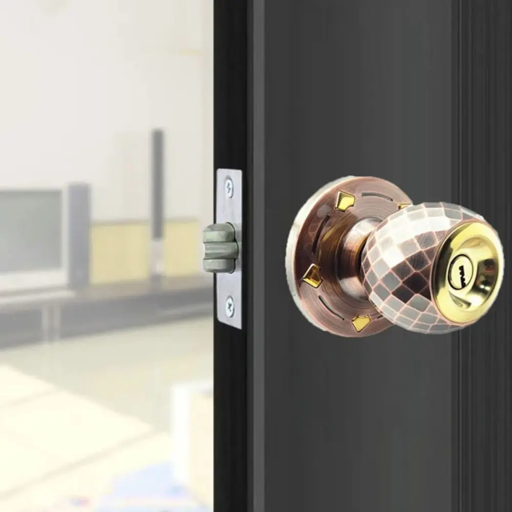 

Stainless Steel Cover Privacy Door Knob Universal Design Replacement Ball Interior Door Handle Spherical Handle