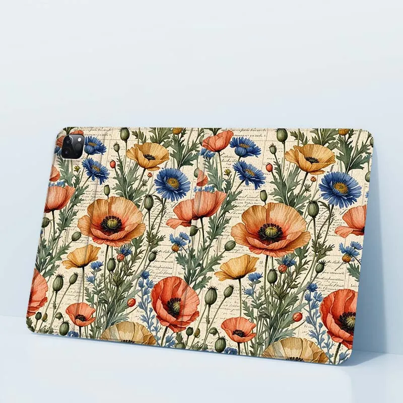 

Beautiful flower pattern For iPad Pro Air Mini 1 2 3 4 5 6 7 7th 8th 9th 10th 11th 10.2 9.7 10.5 10.9 11 12.9 Tablet Case