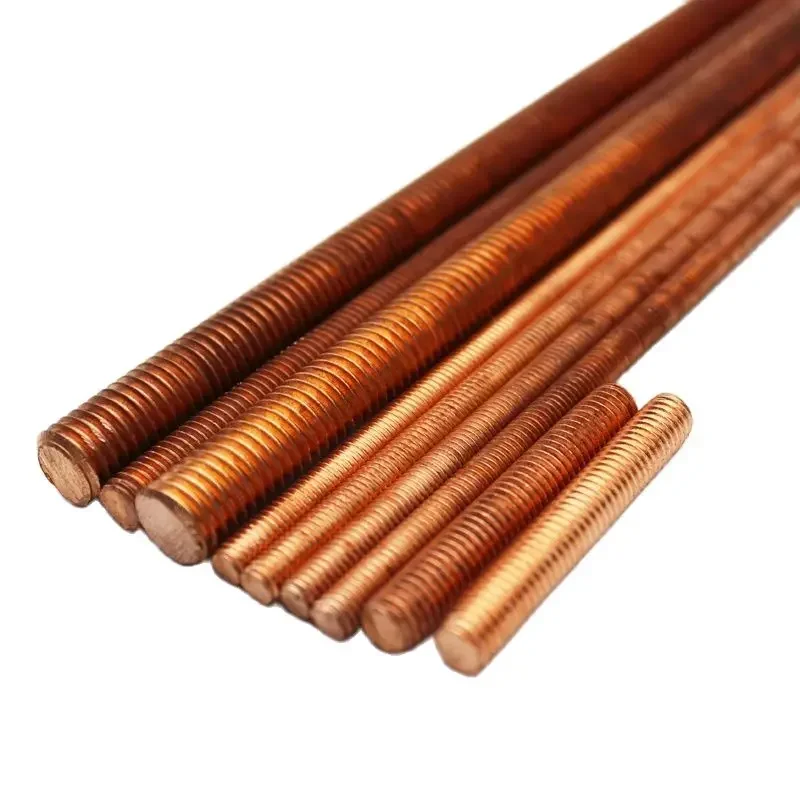 Copper Fully Threaded Metric Bar Studding Rods M4 M5 M6 M8 M10 M12 M16 M18 M20