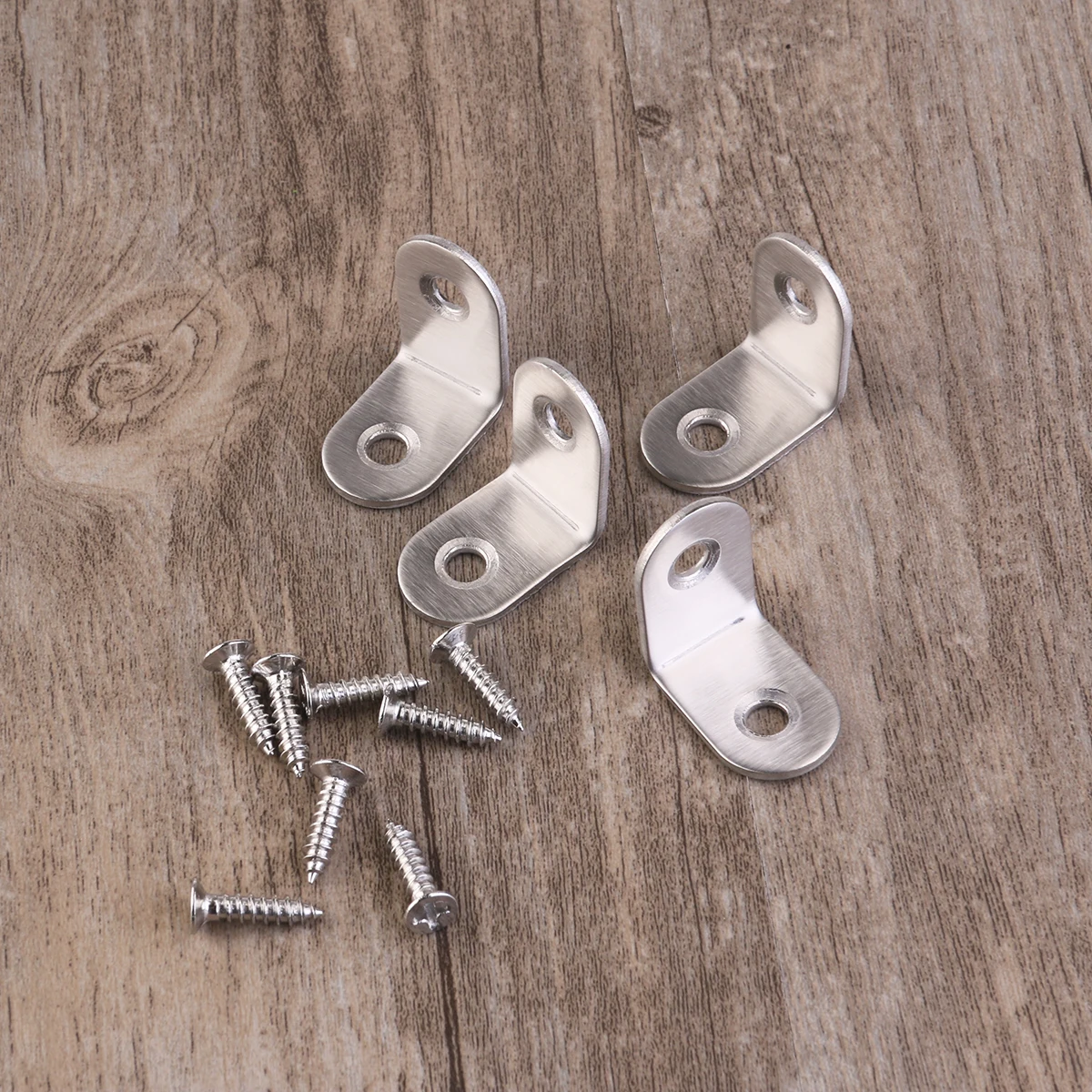

10pcs 2Mm Thick Stainless Steel 90 Degree Angle Bracket 20X20X16Mm 4X16Mm Screws L Shape Metal Fastener For niture Home