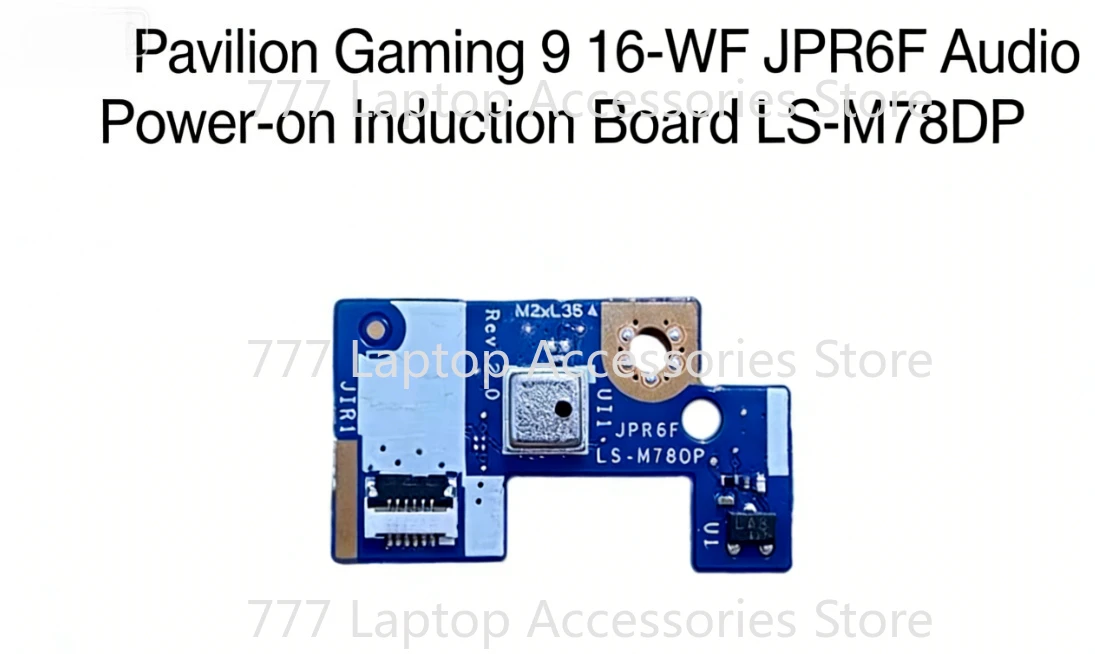 For HP Authentic Audio Power Induction Board JPR6F LS-M78DP for Pavilion Gaming 9 16-WF - Laptop Replacement Part
