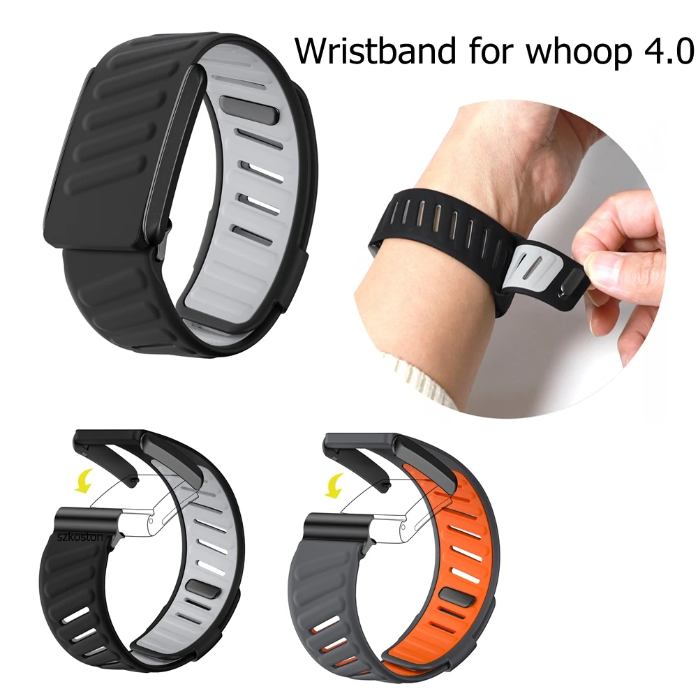 

Регулируемый браслет для WHOOP 4.0 SportFlex, мягкий силиконовый водонепроницаемый и защищенный от пота сменный браслет