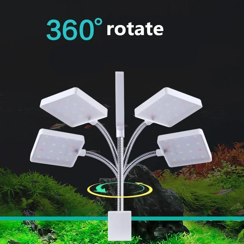 100V-240V  Fish Tank Aquarium lamp Lighting LED Light Aquarium Decoration Aquatic Plant Growth Lamp  clip lamp ﻿