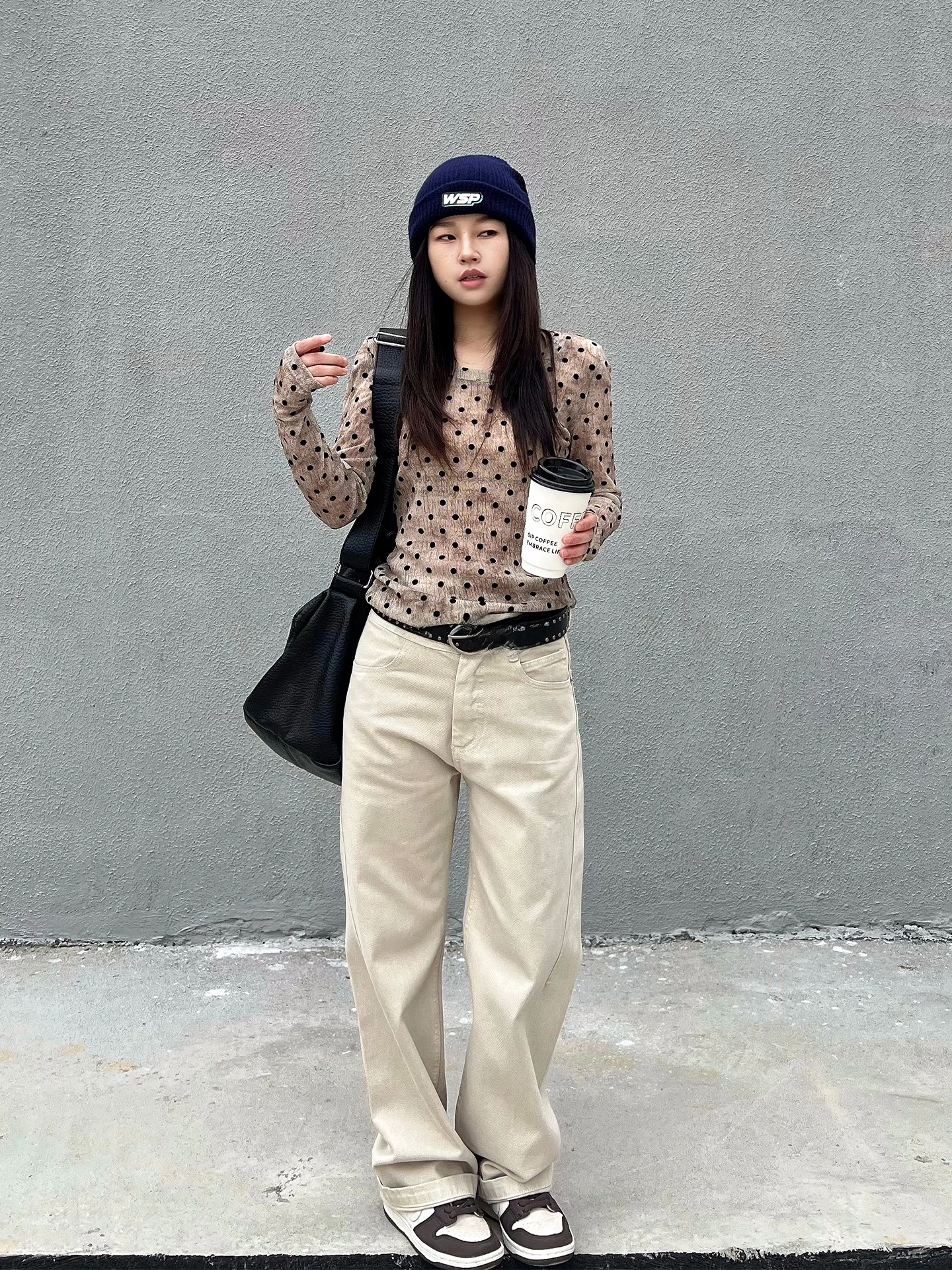 

Белые джинсы цвета шампань с высокой талией, прямые, облегающие, женские, свободные, широкие брюки, весенне-осенние, сезонные, женские джинсы