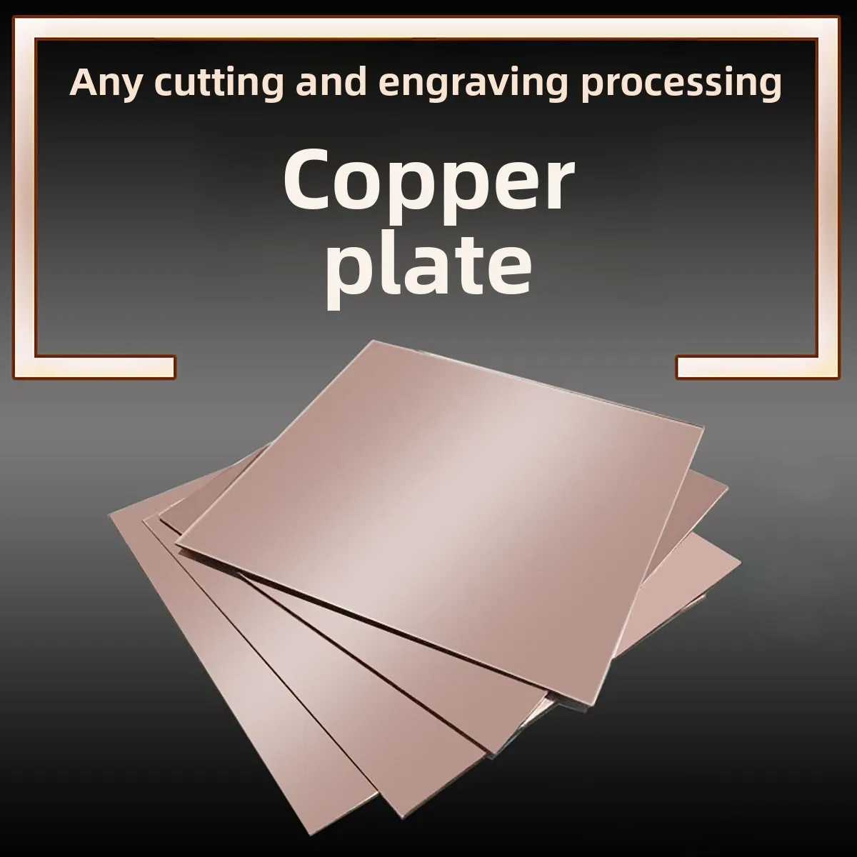 T2 Copper Sheet 1-10mm Thick Heat Sink Copper Bar Laser Cut Custom Size