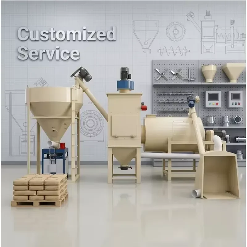 Recycling Machine 2026 Fully Automatic Dry Mix Mortar Plant Tile Adhesive Making Machine with Wall Putty Powder Production