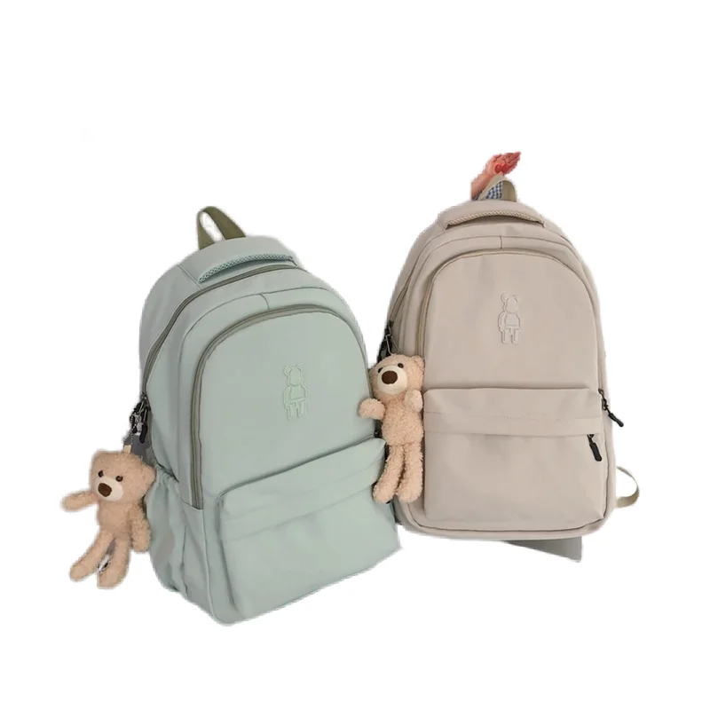 Fashion new large-capacity backpack female high school students college student travel backpack female summer
