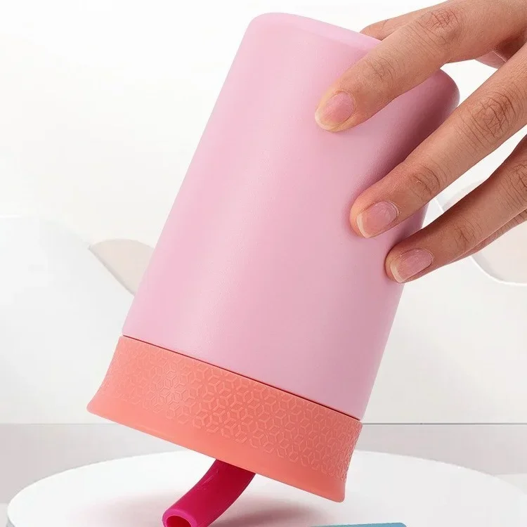 High-value Straw Cup Mixed Color Design Sense Stainless Steel Vacuum Insulation Cup Mini Portable Coffee Cups view 3