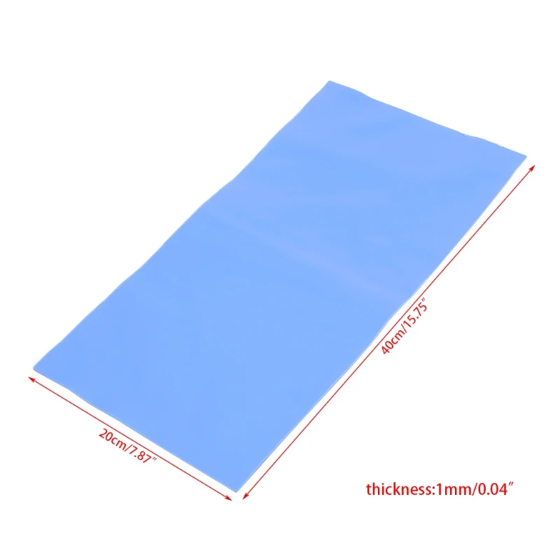 

200*400*1mm Thermal Conductive Pad GPU CPU LED Heatsink Cooling Silicone Sheet