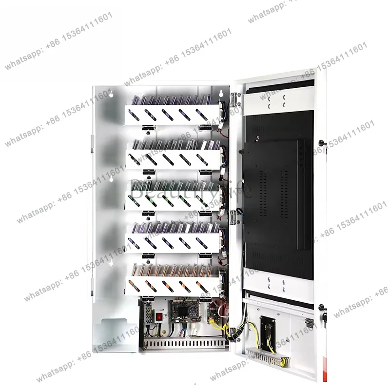 Wall Mount Self Service Beauty Vending Machine Custom Makeup Cosmetics Press on Nails False Eyelash Wig Hair Lipstick Skincare