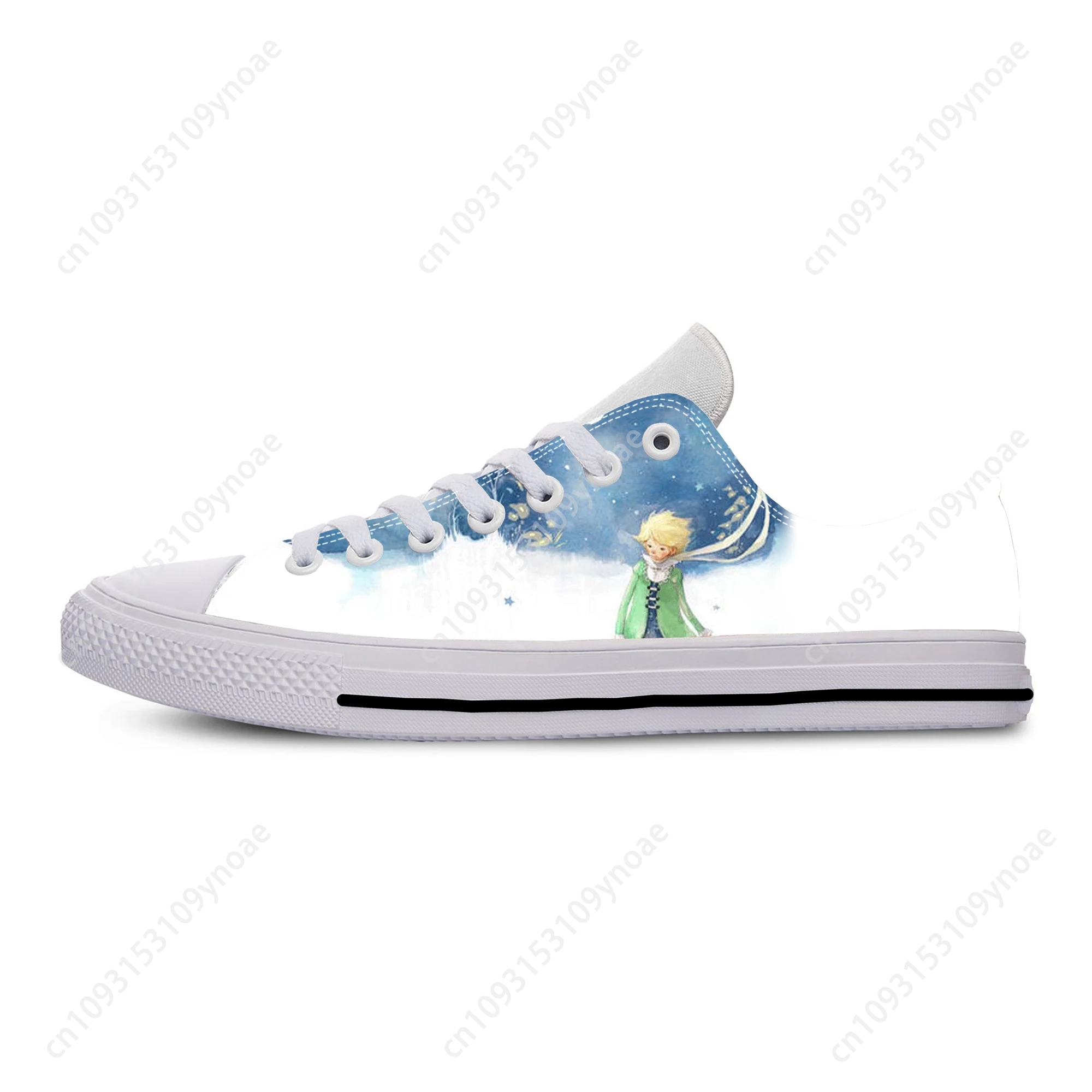 Anime Cartoon Manga Comic Little Prince Cool Funny Casual Cloth Shoes Low Top Lightweight Breathable 3D Print Men Women Sneakers