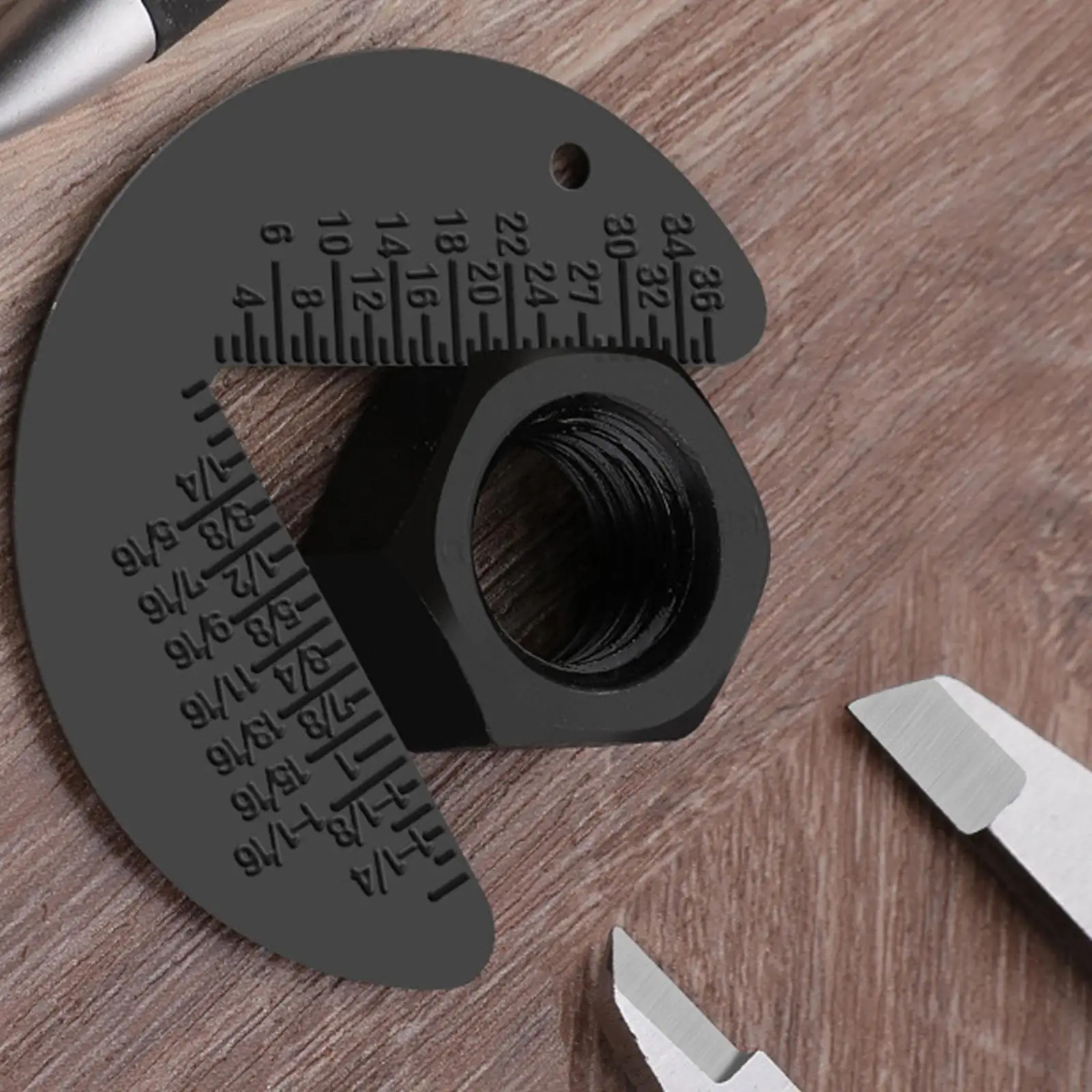 Boutmoer Schroefmeter Inspectie Standaard Metrische Technische Liniaal Meetgereedschap G1/8 2 G13/8 Maat Checker Meet Accessoires