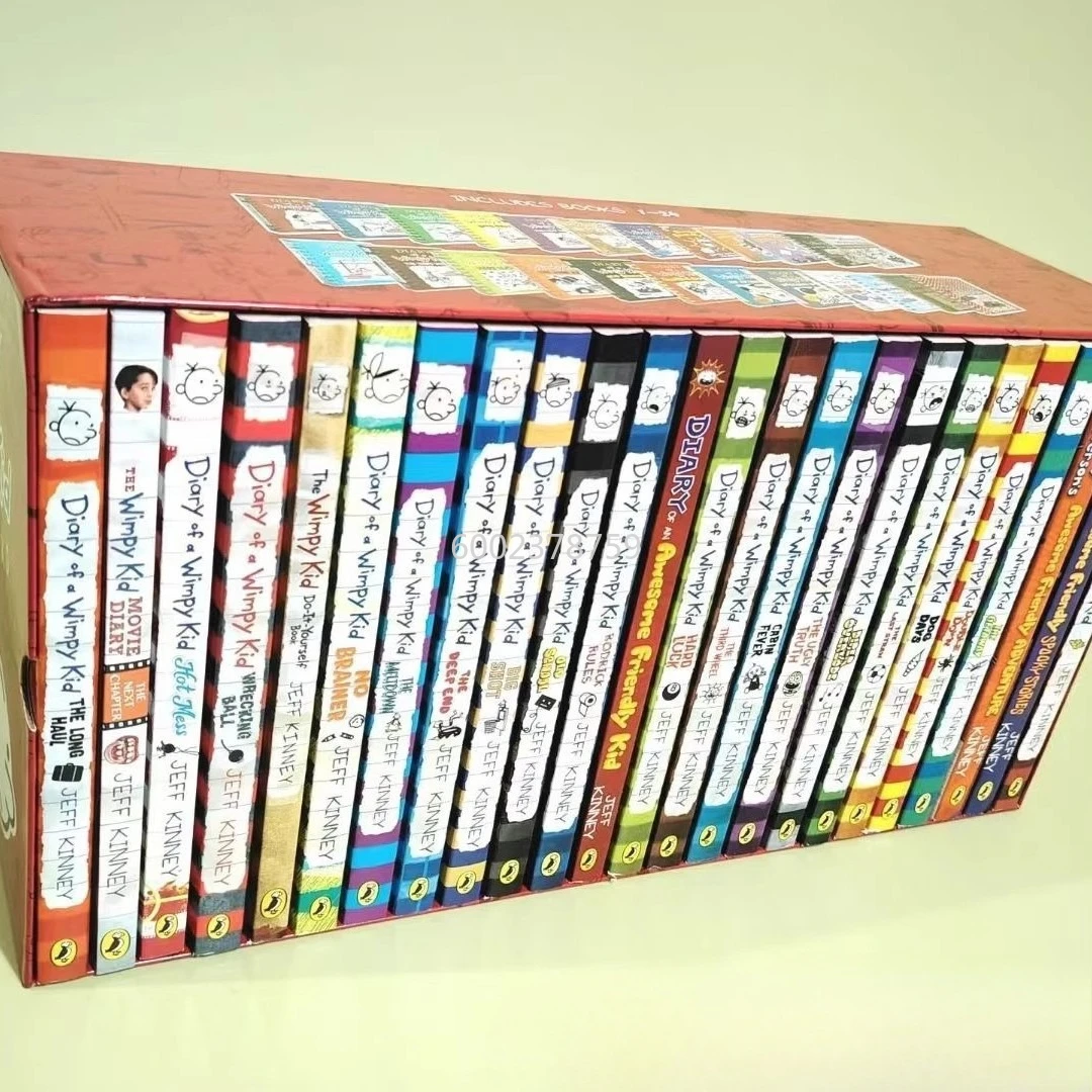 High-quality English Version Wimpy Kid 24 Volumes Diary of A Wimpy Kid Books Children's Extracurricular Reading Materials