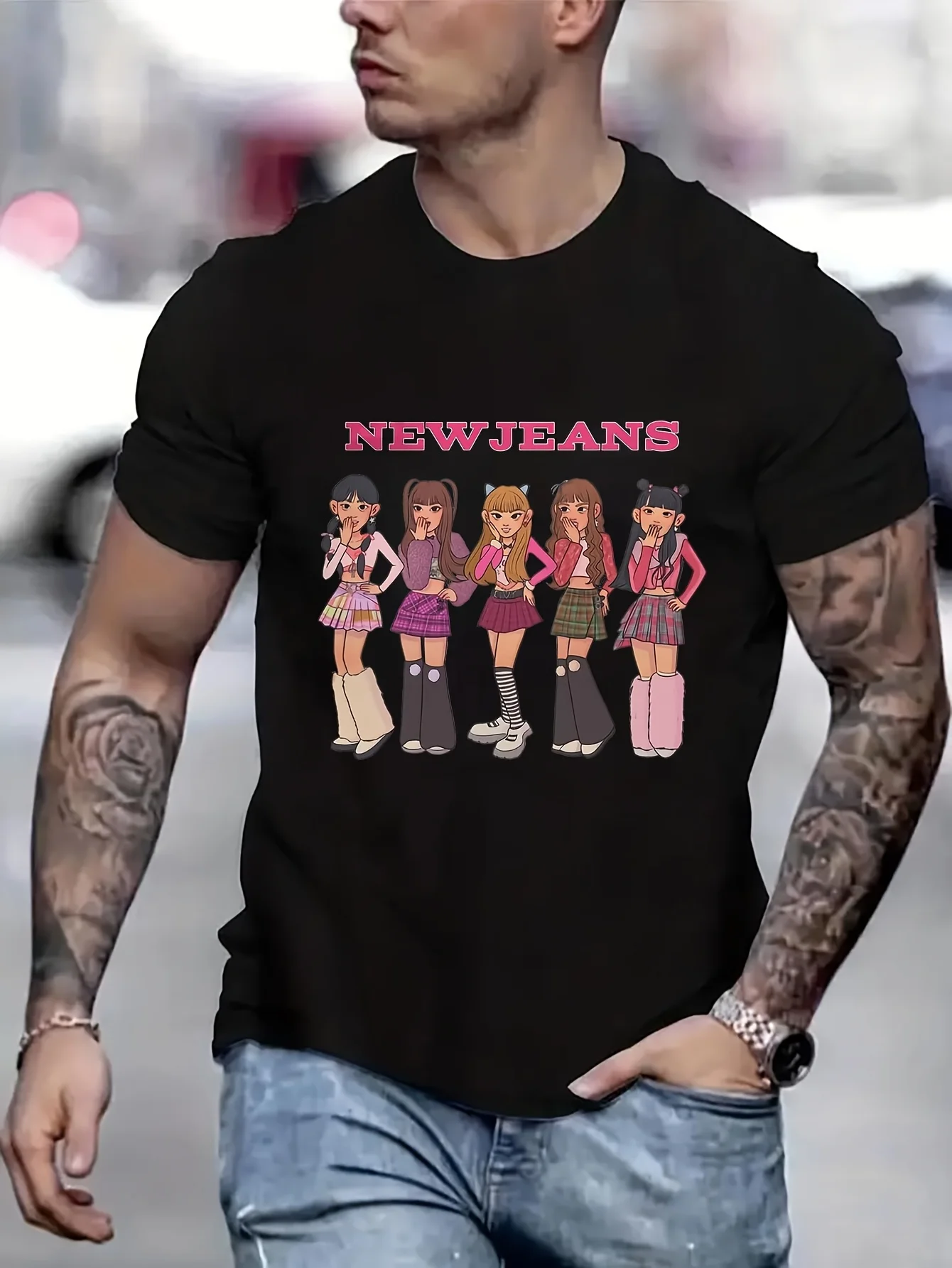 New Jeans Forever Kpop Funny Gifts T-Shirt Female Clothes Anime Men T shirt Printed T-Shirt B5022481