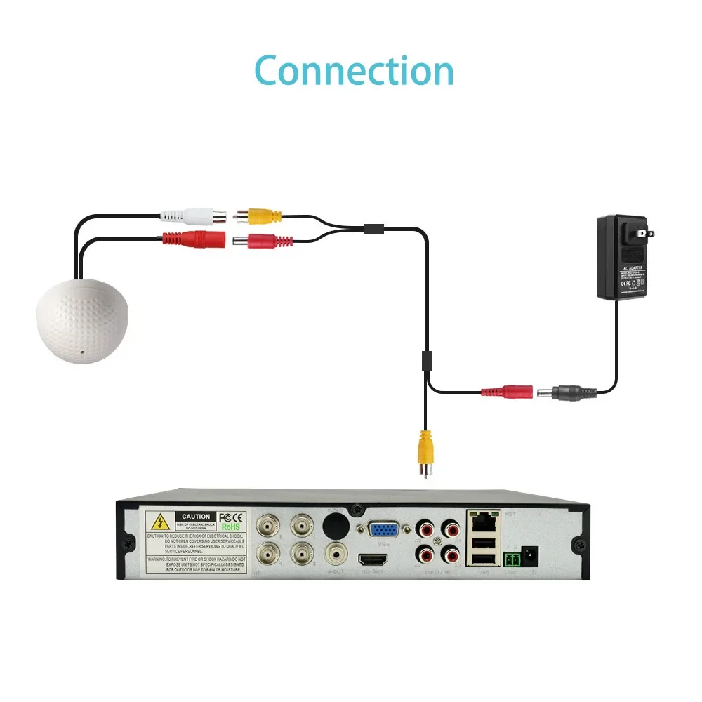 

Мини-микрофон видеонаблюдения, аудиовход, широкодиапазонная камера видеонаблюдения, звукосниматель для AHD DVR IP-камеры