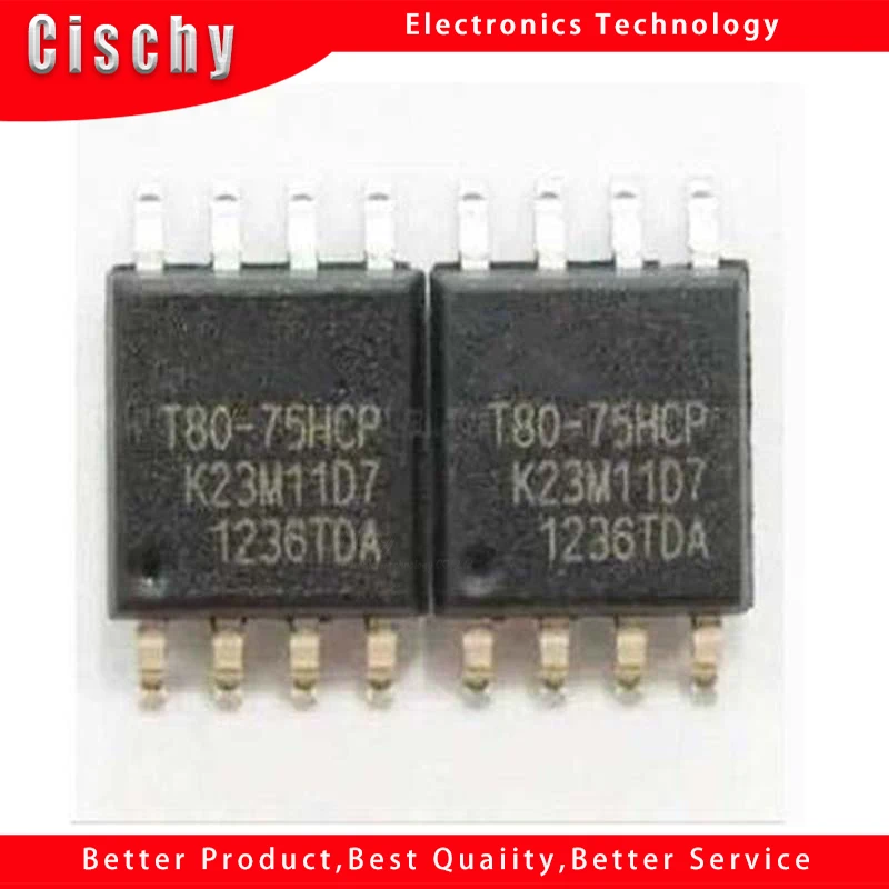 

10pcs/lot EN25T80-75HCP T80-75HCP sop-8