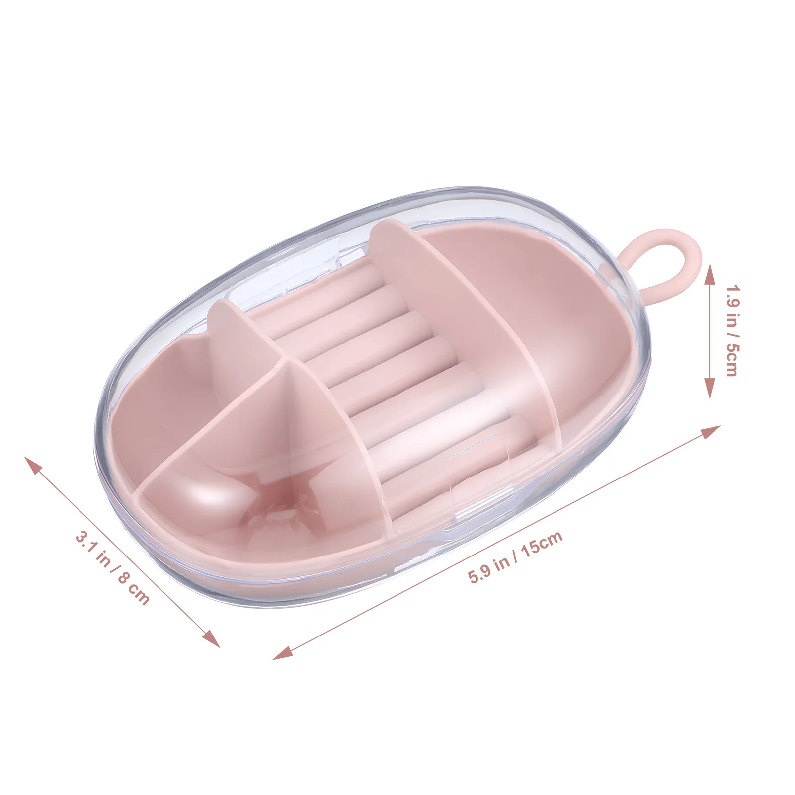 Portable Travel Jewelry Box Mini Organizer Case Compact Storage Holder for Rings Necklaces Earrings Clear Display