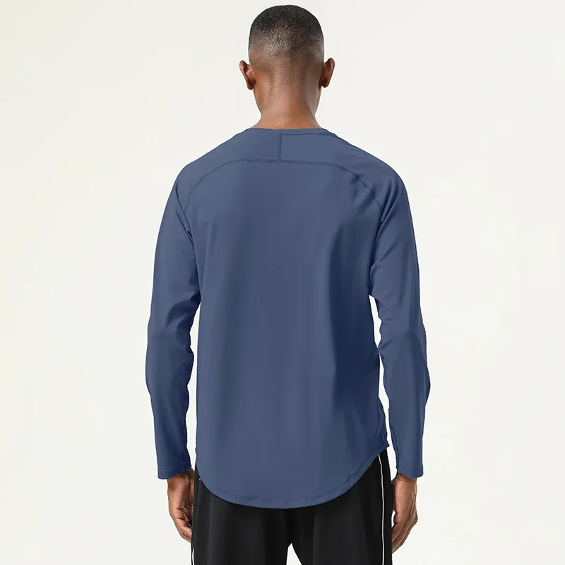 Tops Autumn and Winter Running Crew Neck Quick-Drying Long Sleeve T-Shirt Tights Sports