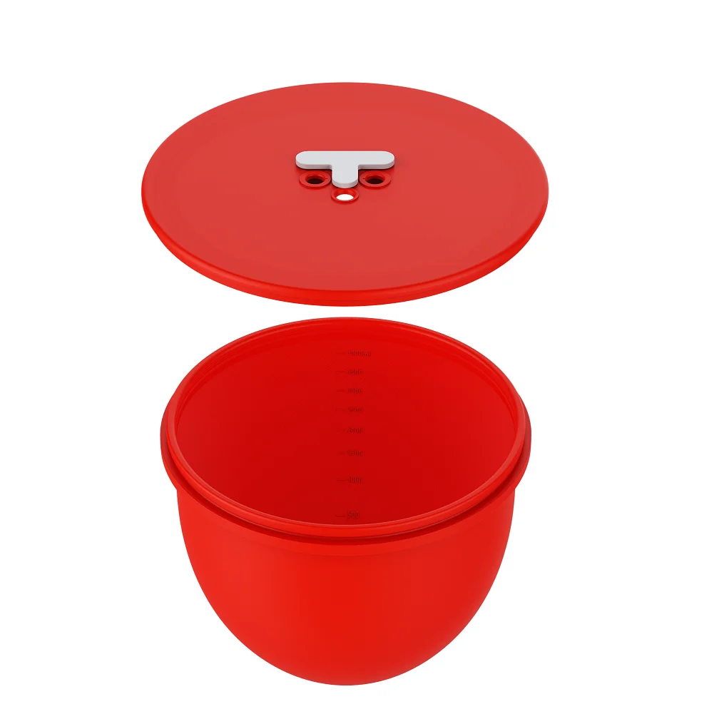 

Удобные силиконовые вкладыши для чаш с крышкой для хранения, улучшенная очистка, подходят для наклонной головки, 5-каратная поставка для украшения торта, черный цвет