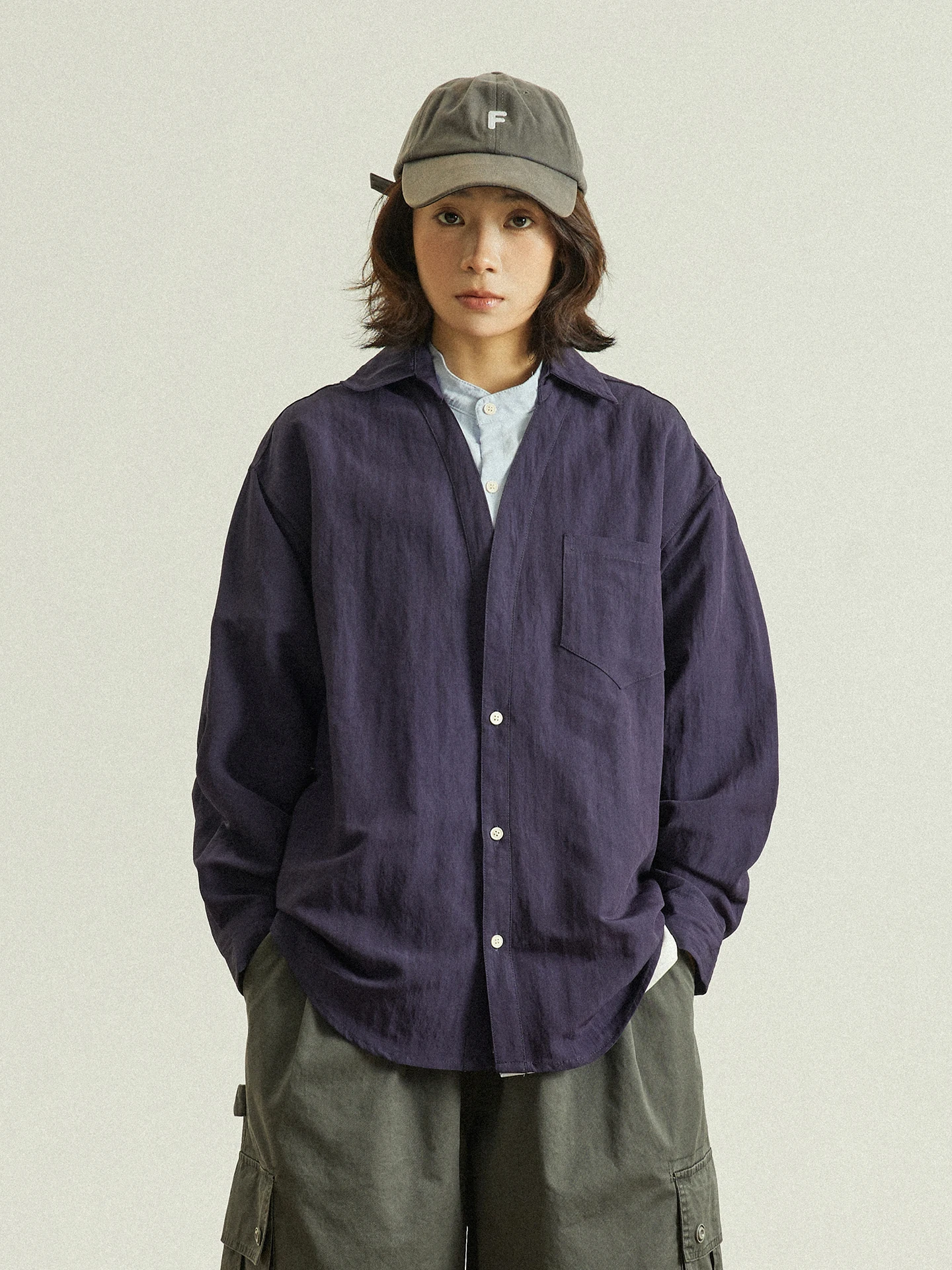 

GoodNorth Japanese Style Vintage Pleated Collar Shirt Women's Loose Long Sleeve Casual Shirt Spring Season Comfortable Fit