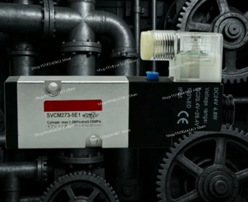 

Электромагнитный клапан SVCM273-5E1 DC24V 4.8W для пневматического направляющего клапана Tenio, 5/2-ходовой