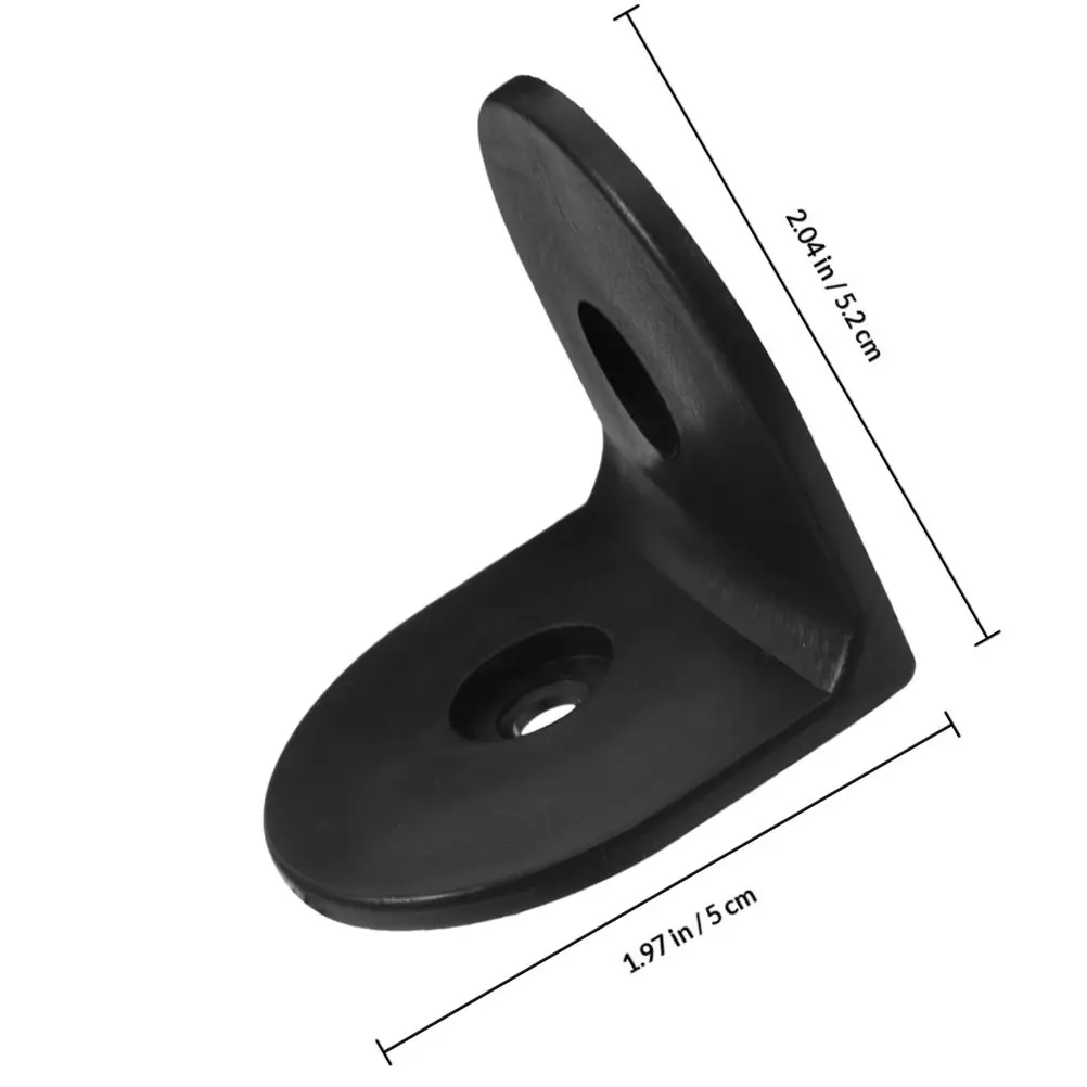 10Pcs Robust L-Shaped Nylon Corner Brace Angle Code for Bathroom Partition Walls Easy Install Decorative Right Angle Support
