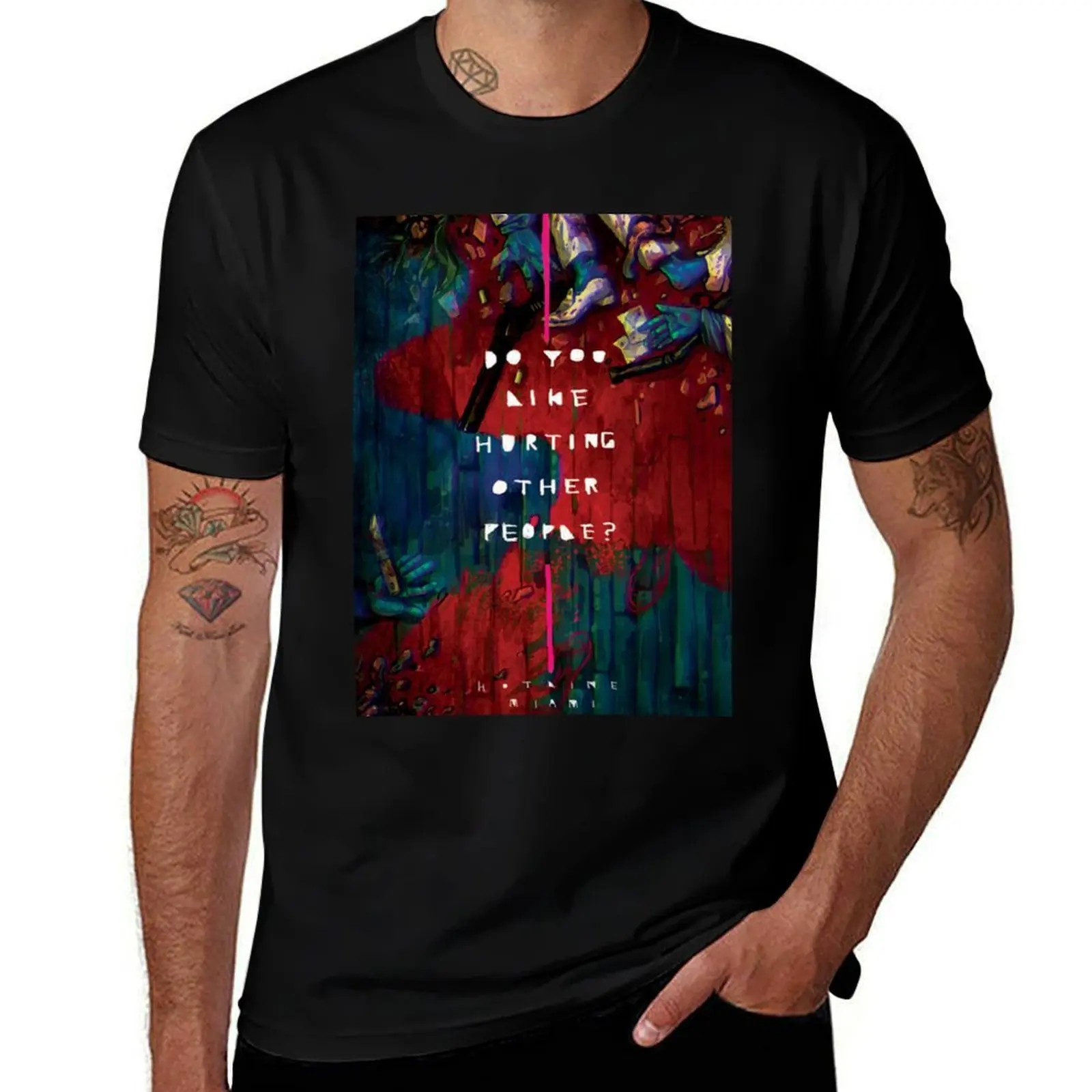 

Hotline Miami Artwork T-Shirt printed t shirts for man cotton t shirts man 100% t shirts for man pack cotton T-shirt